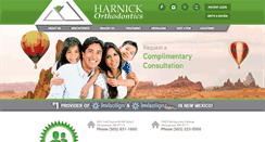 Desktop Screenshot of harnickorthodontics.com